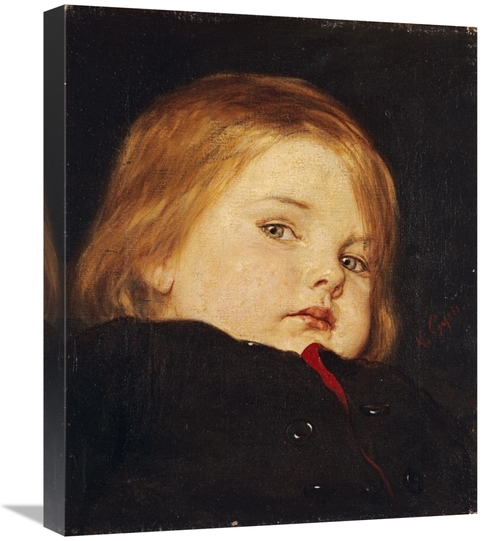 Global Gallery GCS-268040-22-142 22 in. Portrait of a Child Art Print 