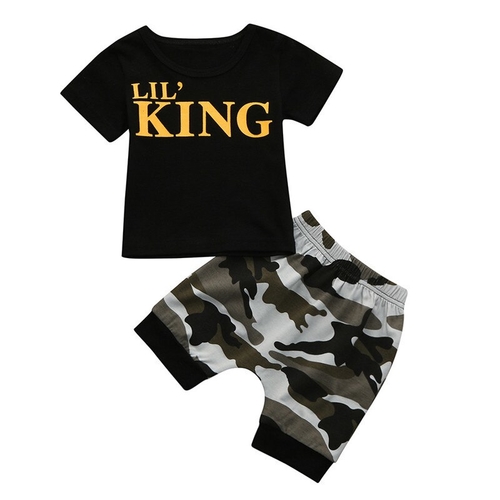 Hot Sale Toddler Kids Baby Boys Clothes Set Summer