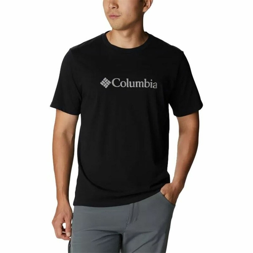 Men’s Short Sleeve T-Shirt Columbia  Lodge Novelty Logo Black