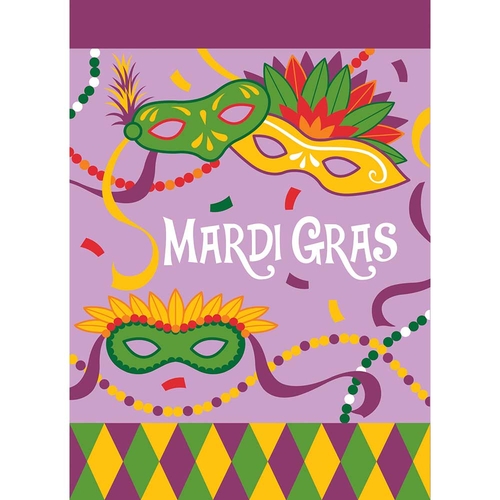 Dicksons 01215 Mardi Gras Garden Flag - Small