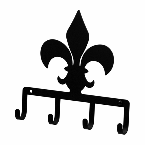 Wrought Iron Fleur-de-lis Key Holder Key Hooks