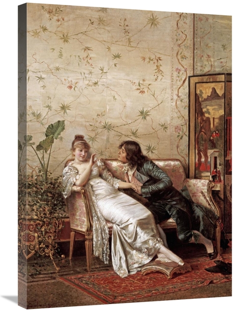 30 in. An Amorous Advance Art Print - Joseph Frederic Charles Soulacro