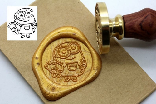 Cartoon Wax Seal Stamp Wedding Invitation Sealing Wax Stamp Kits