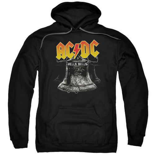 Trevco ACDC105-AFTH-7 ACDC & Hells Bells Adult Pull-Over Hoodie, B