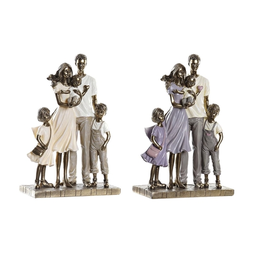 Decorative Figure DKD Home Decor 17,5 x 8,5 x 26 cm Golden Family (2