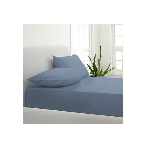 Park Avenue 1000Tc Cotton Blend Sheet Pillowcases Set Double Blue Fog