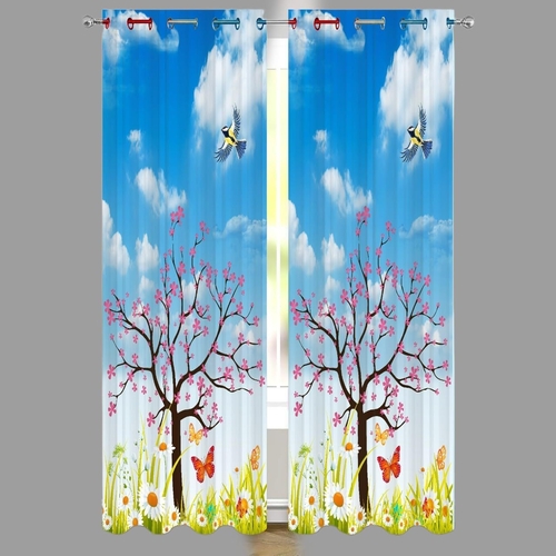 Tree Digital Printed Polyester Fabric Curtains for Living Room,Bed