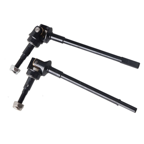 2 Pcs RC Cars Universal Drive Shaft Metal Black 45