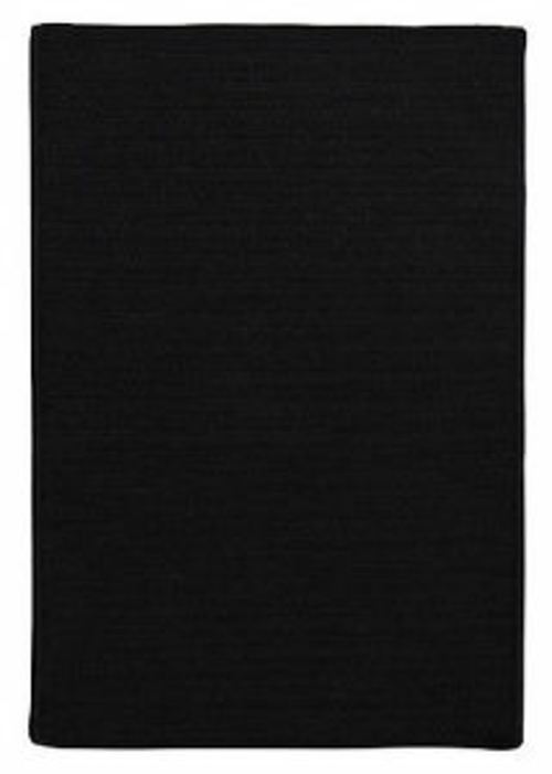 Colonial Mills Rug H031R024X096S Simply Home Solid - Black 2 ft. x 8 f