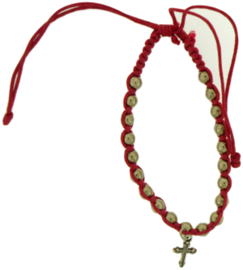 Solid Rock Jewelry 145059 Fuchsia Cotton Adjustable Friendship with La