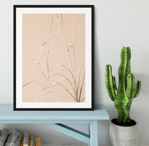 Dried Grass Beige 01 Framed Print