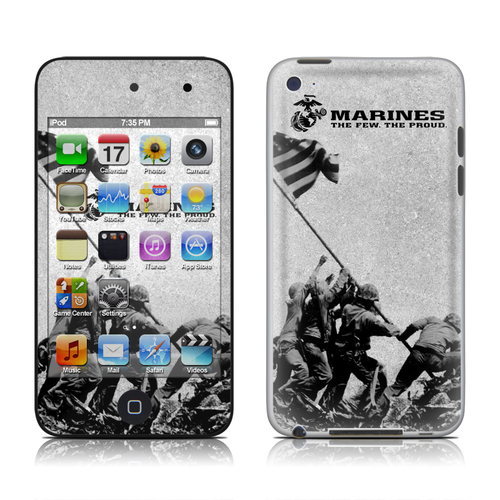 US Marine AIT4-FLAGRAISE iPod Touch 4G Skin - Flag Raise