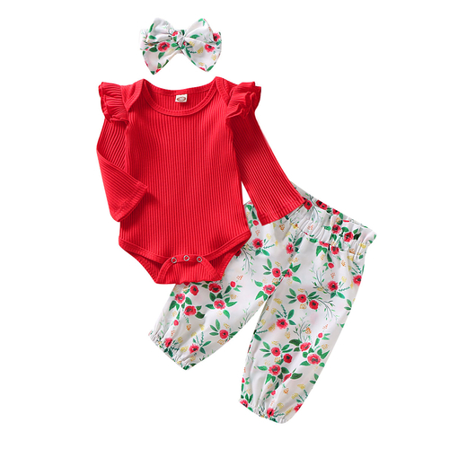 0 18M Autumn 3Pcs Clothes Set Toddler Infant Baby