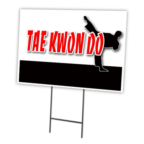 SignMission C-1824-DS-Tae Kwon Do 18 x 24 in. Tae Kwon Do Yard Sign & 