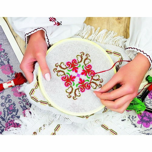 Embroidery Starter Kit Cross Stitch Kit DIY Hand Craft Stitch 50 Color