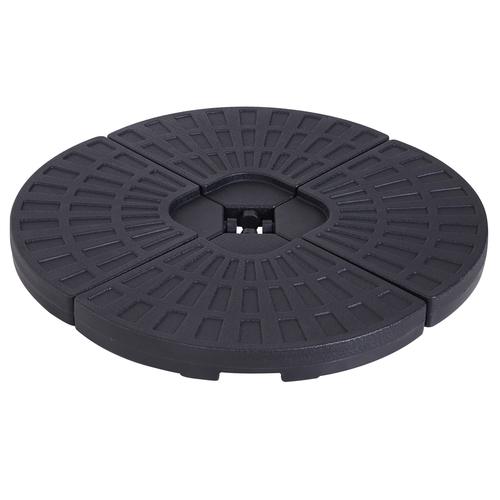 Outsunny Set of 4 Umbrella Base Weights Outdoor Parasol Holder for