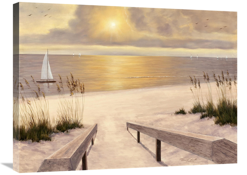 Global Gallery GCS-136049-2432-142 24 x 32 in. Beach Glow Art Print - 