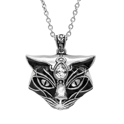 Black Magic Cat‚Äôs Head Necklace