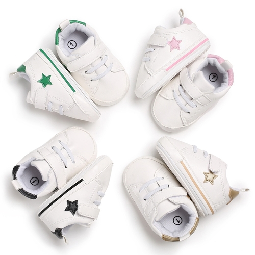 Hot sell Baby Girls Boys Star Pattern PU Leather