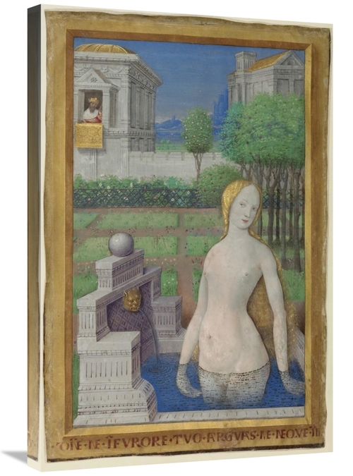 Global Gallery GCS-456190-2030-142 20 x 30 in. Bathsheba Bathing Art P