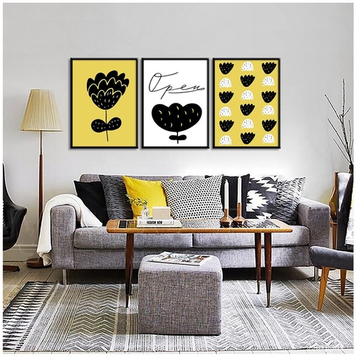 Nordic Poster Flower Canvas Painting Poster Prints