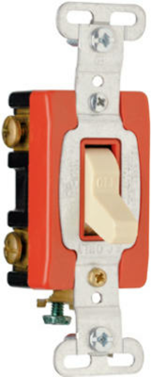 CSB20AC2I Double Pole Toggle Switch, 20A, Ivory