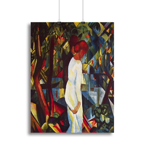 Couple in the forest by Macke Canvas Print or Poster