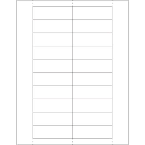 Box Partners LH246 1 x 3 in. Plastic Label Holder Insert Cards - Pack 