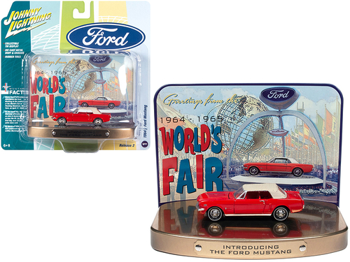 1964 1/2 Ford Mustang Rangoon Red with Red Interior with Collectible