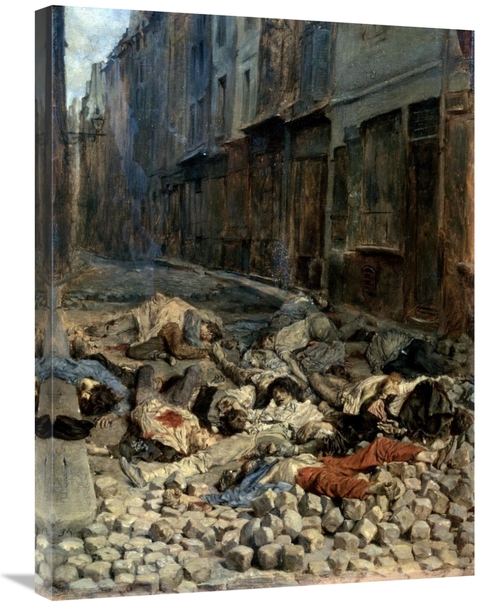 Global Gallery GCS-277494-30-142 30 in. La Barricade, Rue De La Mo