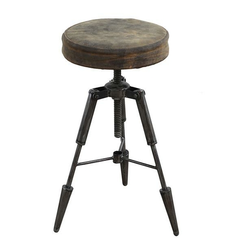 Tripod Leather Stool