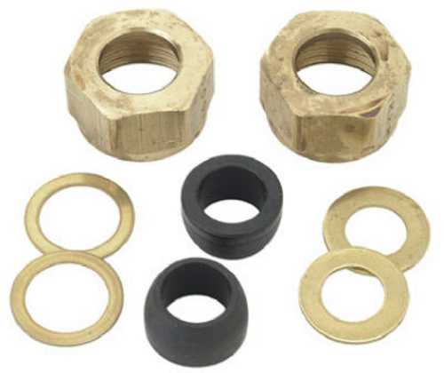 Brass Craft SF0459 Faucet Supply Kit 0.5 in. Faucet Shank Nuts - Pack 