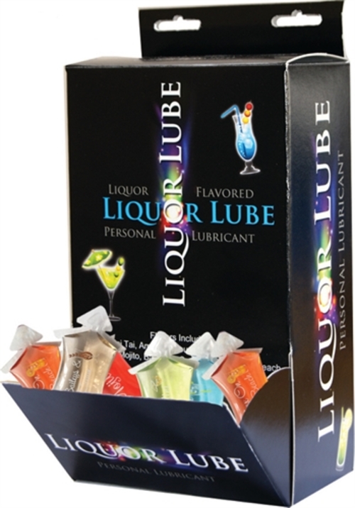 Liquor Lube  Assorted Flavors 50 Pcs Display