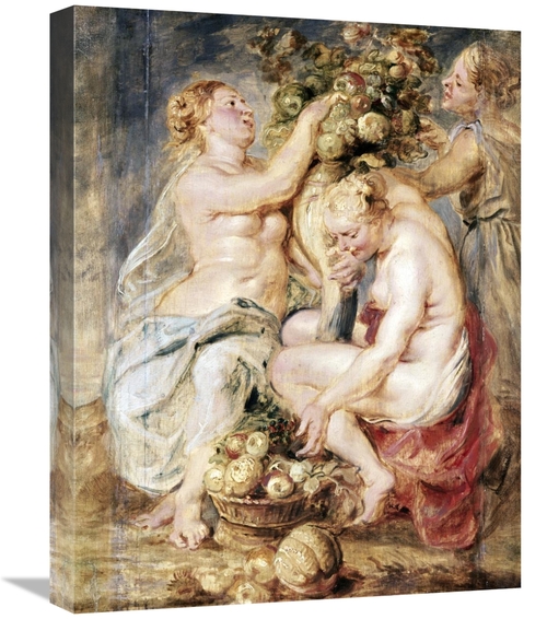 Global Gallery GCS-282782-22-142 22 in. Ceres & Two Nymphs with a Corn