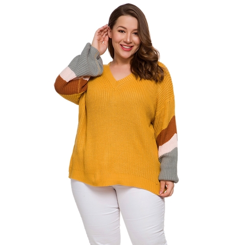  Autumn Winter Plus Size Women Sweater Long