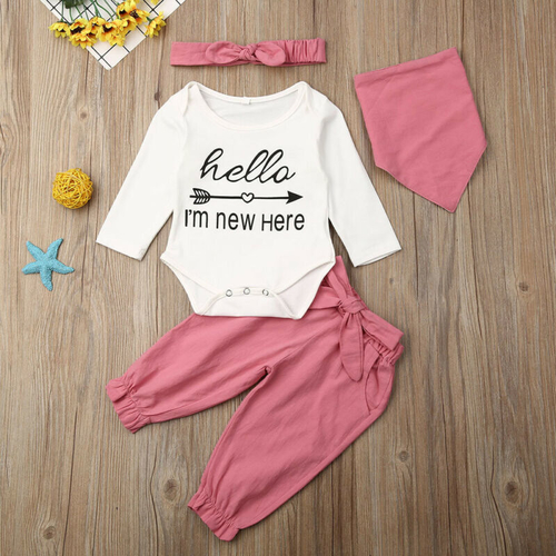 Pudcoco Autumn Newborn kids Baby Girl Long Sleeve