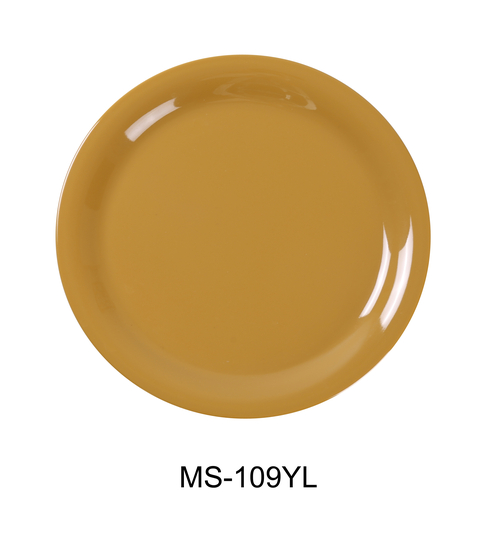 Yanco MS-109YL Mile Stone Narrow Rim Round Plate