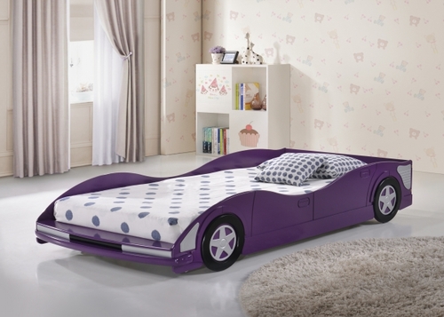 Pivot Direct PD-4004P Twin Size Race Car Bed - Purple