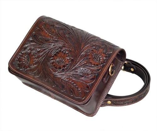 Women Sling Bag Natural Leather Handcrafted Sling Bag BROWN