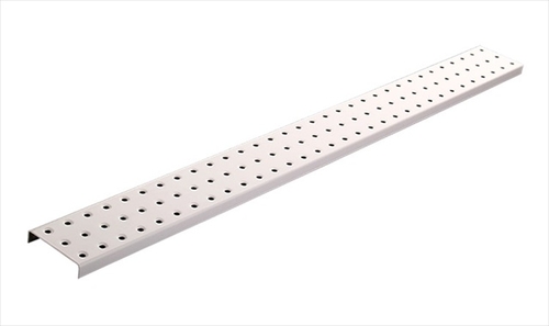 Alligator Board ALGSTRP3x32PTD-WHT White Powder Coated Metal Pegboard 