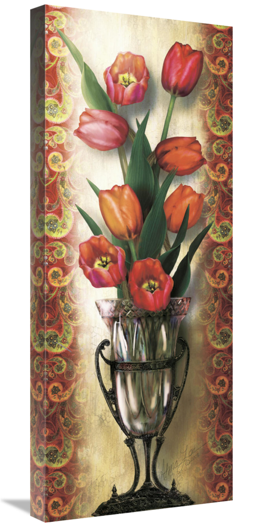 Global Gallery GCS-124706-1230-142 12 x 30 in. Paisley Tulip Art Print