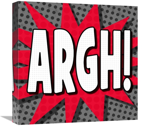 Global Gallery GCS-388373-1818-142 18 x 18 in. Word Power - Argh Art P