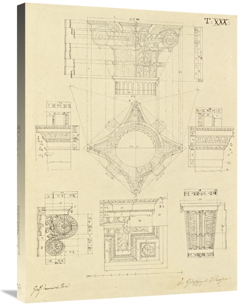Global Gallery GCS-453966-2432-142 24 x 32 in. Plate 30 for Elements o
