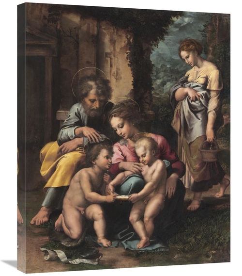 Global Gallery GCS-456176-2228-142 22 x 28 in. The Holy Family Art Pri