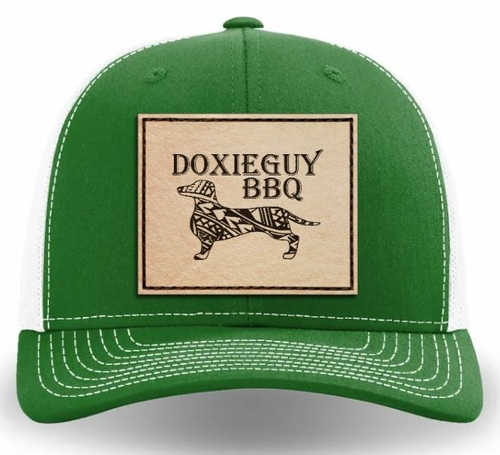 DoxieGuy BBQ Leather Patch Richardson 112 Trucker Cap Kelly