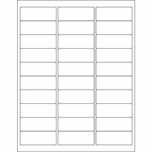 Box Partners LL113MC 2.63 x 1 in. White Rectangle Laser Labels& Master