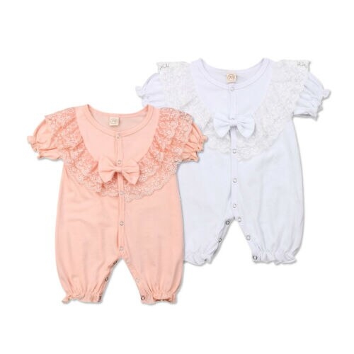 Baby Girl Summer Clothes Lace Floral Romper