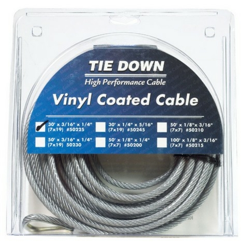 Tie Down Engineering 50225 30 ft. 0.18-0.25 Precut Cable