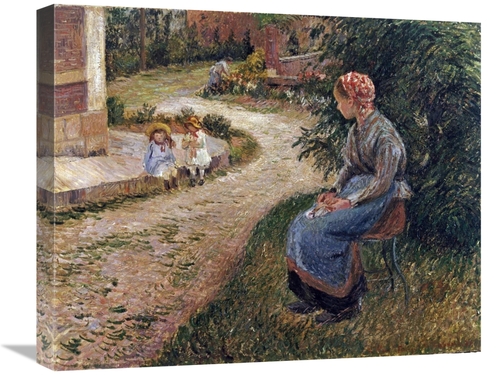 Global Gallery GCS-267021-22-142 22 in. The Maid Sitting in the Garden