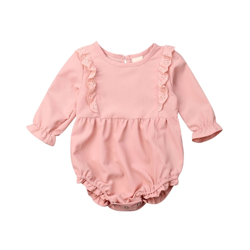 0 24M Newly Toddler Kids Baby Girls Bodysuits Lace